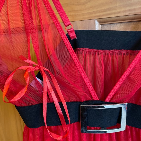 Sexy Santa babydoll lingerie - Picture 2 of 4